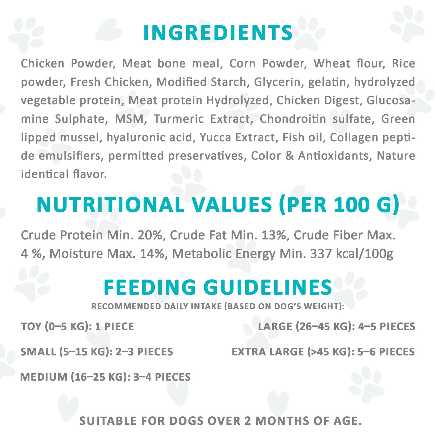 SOFT CHEWS- HIP & JOINT FOR DOGS